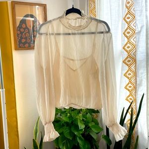 ASTRO Cream Blouse & Tank Top